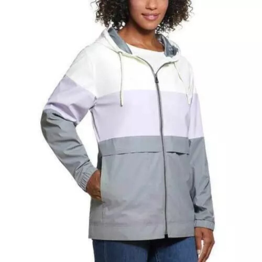 NWoT Weatherproof Vintage Womens Windbreaker Jacket Size Medium Gray  $60 FFF339
